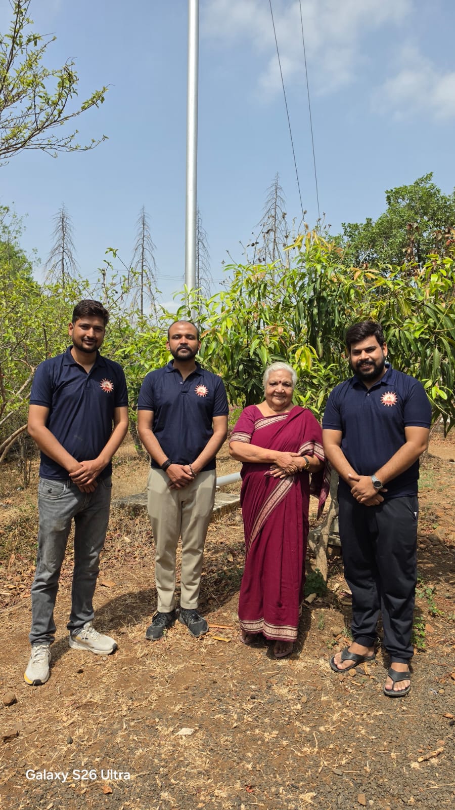 Agricultural field visit with community members